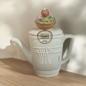 Mauro Porcelain Coffee/tea Pot Italy Caffe  90’s Italian New Sealed espresso VTG